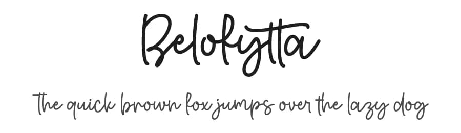 Belofytta by keithzo — Script Handwritten Font — preview 1