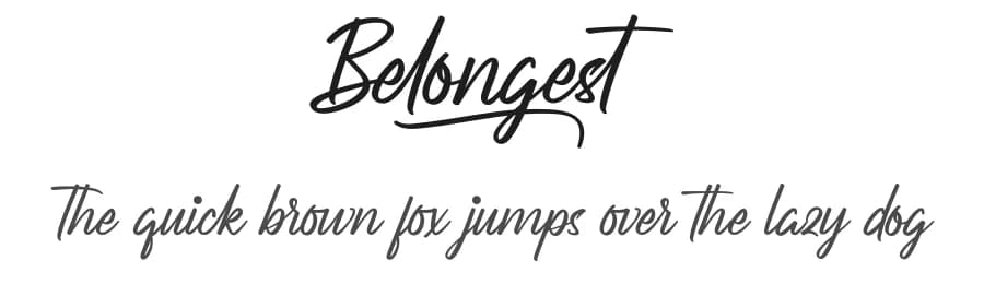 Belongest by NihStudio — Script Handwritten Font