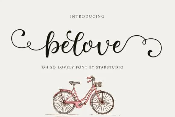 Belove Script Font by star studio — Script Handwritten Font — preview 1