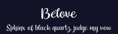 Belove by Graphicxell — Script Handwritten Font — thumbnail 2