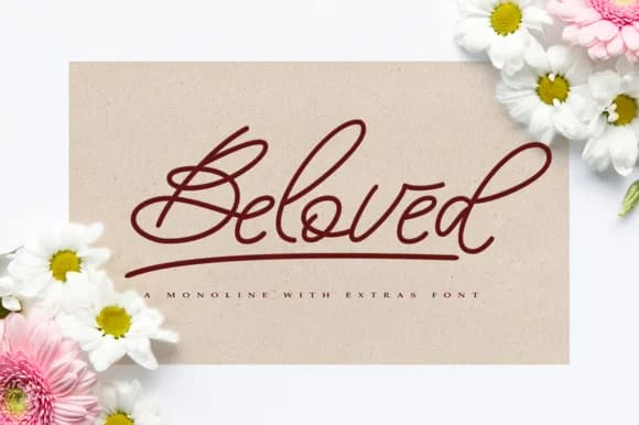 Beloved Script Font by alandya typefoundry — Script Handwritten Font — preview 1