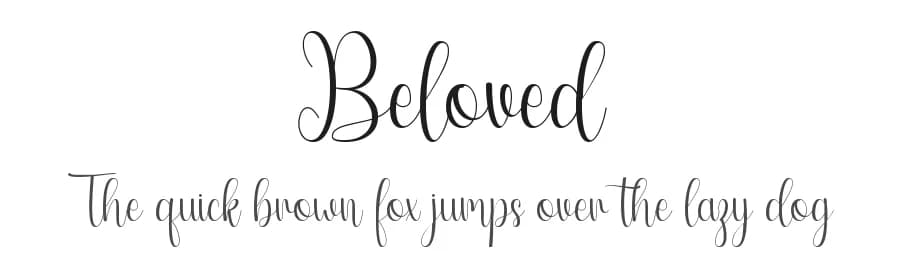 Beloved by Hardiboy Design — Script Handwritten Font