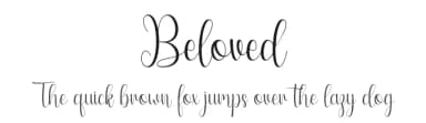 Beloved by Hardiboy Design — Script Handwritten Font — thumbnail 1