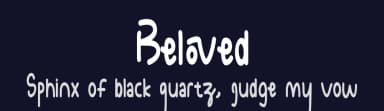 Beloved by Ahargun C Design — Script Handwritten Font — thumbnail 2