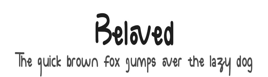 Beloved by Ahargun C Design — Script Handwritten Font