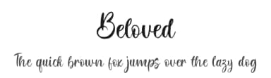 Beloved by MJB Letters — Script Handwritten Font — thumbnail 1