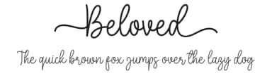 Beloved by AV Type — Script Handwritten Font — thumbnail 1