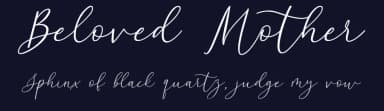 Beloved Mother by Fontysia — Script Handwritten Font — thumbnail 2