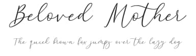 Beloved Mother by Fontysia — Script Handwritten Font — thumbnail 1