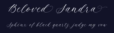 Beloved Sandra by Lunas Type — Script Handwritten Font — thumbnail 2