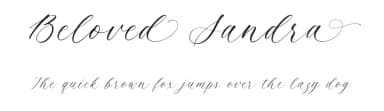Beloved Sandra by Lunas Type — Script Handwritten Font — thumbnail 1