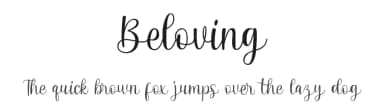 Beloving by MJB Letters — Script Handwritten Font — thumbnail 1