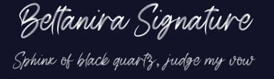 Beltanira Signature by Scratchones — Script Handwritten Font — thumbnail 2