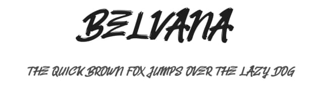 Belvana by kamukita — Script Handwritten Font