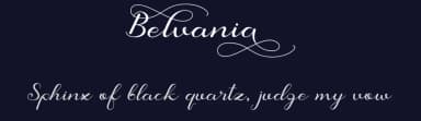Belvania by Yesie Erma Yunita — Script Handwritten Font — thumbnail 2