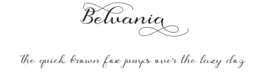 Belvania by Yesie Erma Yunita — Script Handwritten Font — thumbnail 1