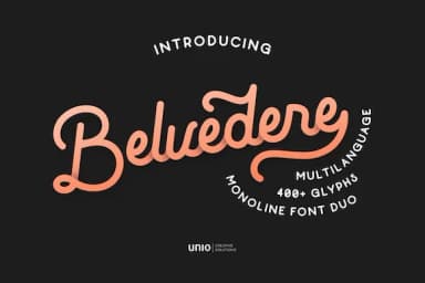 Belvedere Font by unio.creativesolutions — Script Handwritten Font — thumbnail 1