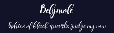 Belymole by Letterena Studios — Script Handwritten Font — thumbnail 2