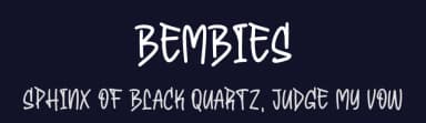 Bembies by Blankids — Script Handwritten Font — thumbnail 2