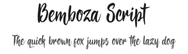 Bemboza Script by starinkbrush — Script Handwritten Font — thumbnail 1