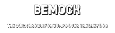 Bemock by Vladimir Nikolic — Sans Serif Font — thumbnail 1