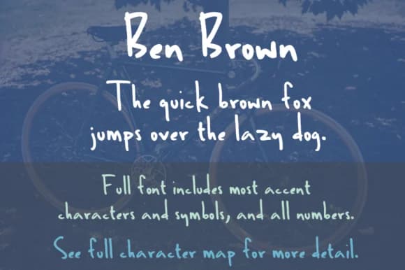 Ben Brown Font by Quick Brown Fox Fonts — Script Handwritten Font