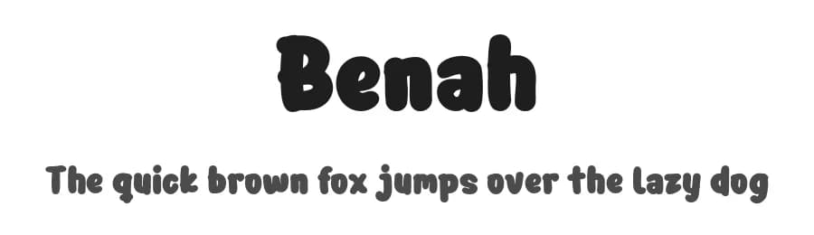 Benah by twinletter — Script Handwritten Font — preview 1