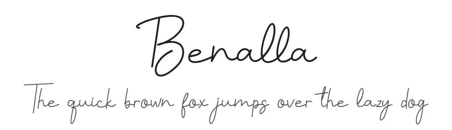 Benalla by AEN Creative Studio — Script Handwritten Font