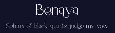 Benaya by Muksal Creative — Serif Font — thumbnail 2