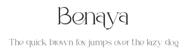 Benaya by Muksal Creative — Serif Font — thumbnail 1