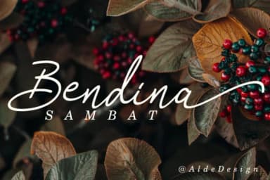 Bendina Sambat Font by aldedesign — Script Handwritten Font — thumbnail 1