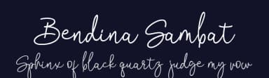 Bendina Sambat by aldedesign — Script Handwritten Font — thumbnail 2