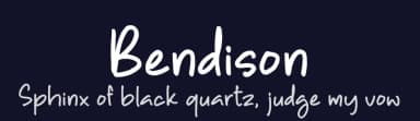 Bendison by Perspectype Studio - Letterena.com — Script Handwritten Font — thumbnail 2