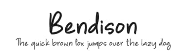 Bendison by Perspectype Studio - Letterena.com — Script Handwritten Font — thumbnail 1