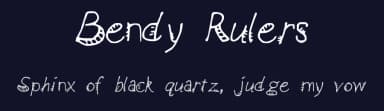 Bendy Rulers by Mangy Cat — Script Handwritten Font — thumbnail 2