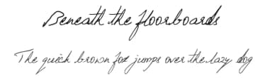 Beneath the floorboards by Aly K. Salazar — Script Handwritten Font — thumbnail 1