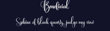 Beneficial by Scratchones — Script Handwritten Font — thumbnail 2