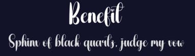 Benefit by Andi Moz — Script Handwritten Font — thumbnail 2