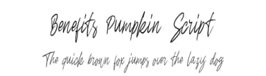 Benefits Pumpkin Script by Murebek Type — Script Handwritten Font — thumbnail 1