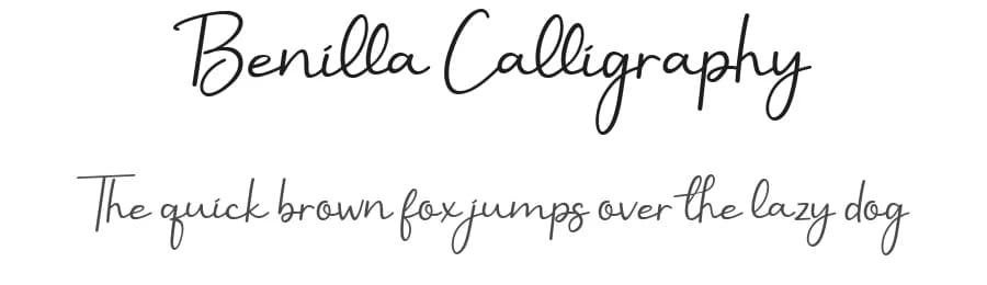 Benilla Calligraphy by AEN Creative Studio — Script Handwritten Font