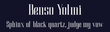 Benso Yolmi by madeDeduk — Serif Font — thumbnail 2