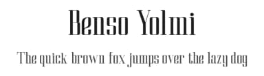 Benso Yolmi by madeDeduk — Serif Font — thumbnail 1