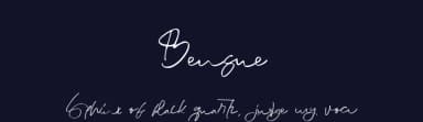 Bensue by Mariyana — Script Handwritten Font — thumbnail 2