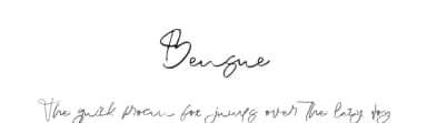 Bensue by Mariyana — Script Handwritten Font — thumbnail 1