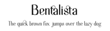 Bentalista by zamjump — Sans Serif Font — thumbnail 1