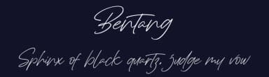 Bentang by Vunira Design — Script Handwritten Font — thumbnail 2