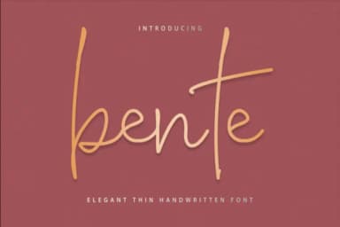 Bente Font by arukidz.fl — Script Handwritten Font — thumbnail 1