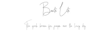 Bente Lite by Arutype Studio — Script Handwritten Font — thumbnail 1
