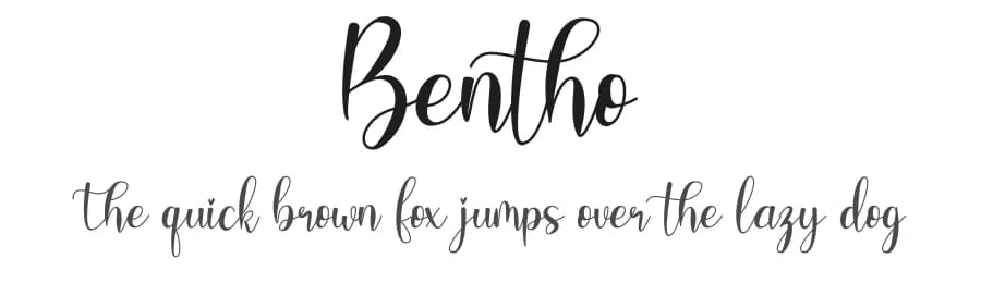 Bentho by Nirmana Visual — Script Handwritten Font