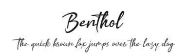 Benthol by Typeline Studio — Script Handwritten Font — thumbnail 1